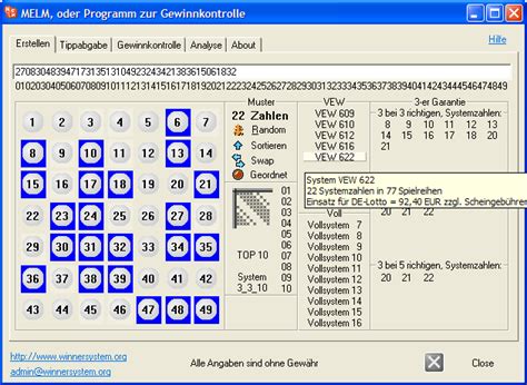 lottozahlen generator system